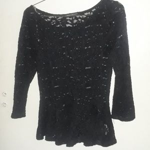 Lace long sleeve blouse